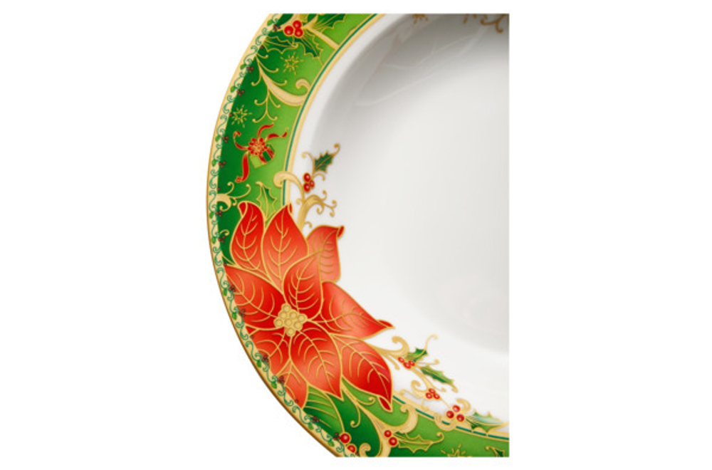 Тарелка суповая 23см Lamart Palais Royal Рождественская звезда