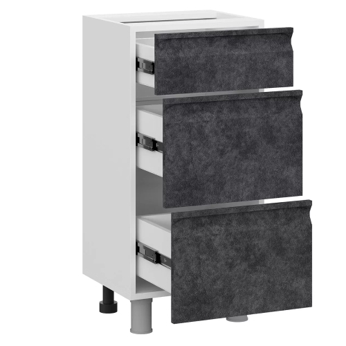 Корпус С400я Стол рабочий с ящиками белый SV Мебель