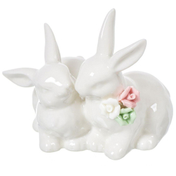 Фигурка декоративная Кролики, 12 см, Y4-3680