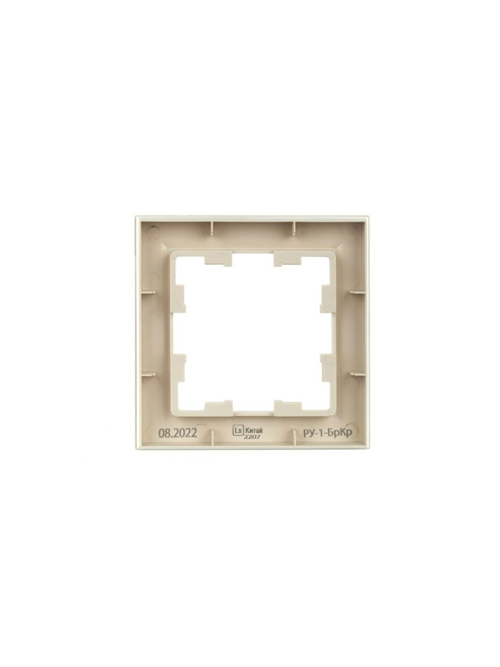 Рамка 1-м BRITE РУ-1-БрКр беж. IEK BR-M12-K10