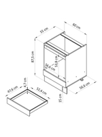 Кухонный модуль Виола под духовой шкаф, 60 см