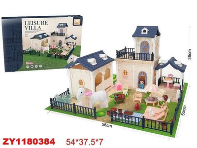 Дом для куклы с мебелью коробка 686-005