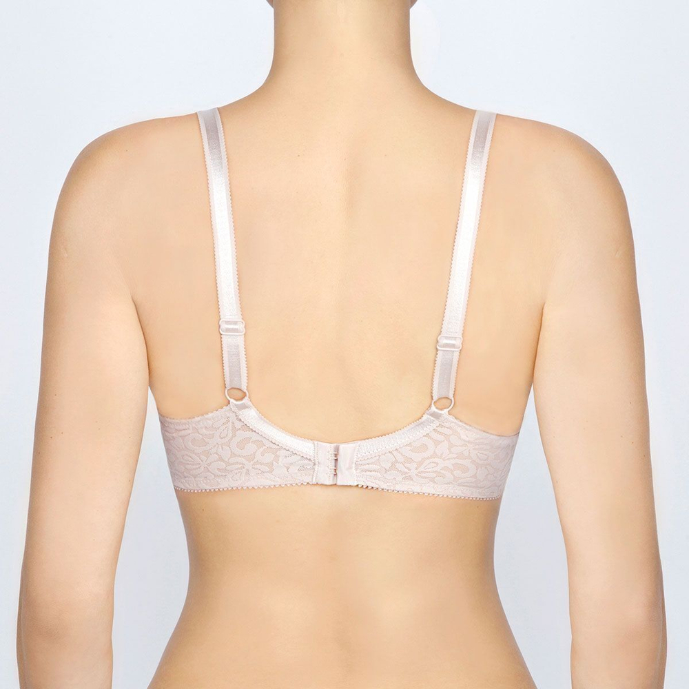 Бюстгальтер-балконет с мягкими трехразрезными чашками (Размер: 85F) (Цвет: пудровый)