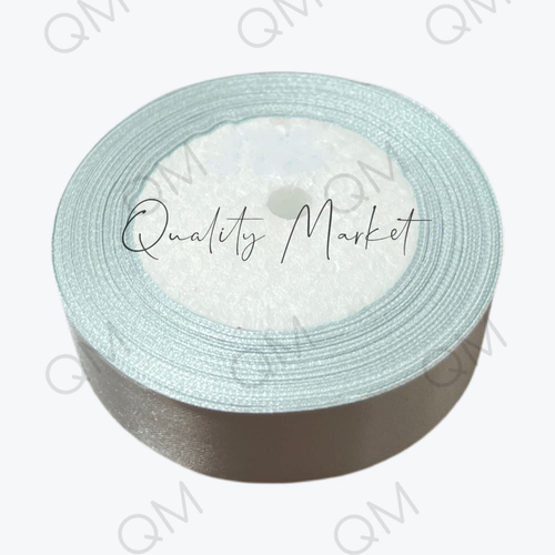 Лента атласная 2,5 см 25 ярдов (серая) №176