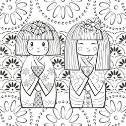 Hachette  раскраска по номерам  Chibi