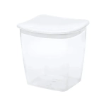 Емкость для сыпучих продуктов квадратная 1л Белый