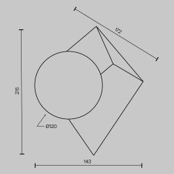 Бра Maytoni   MOD445WL-01B