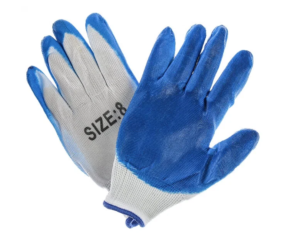 Перчатки нейлоновые с нитриловым обливом