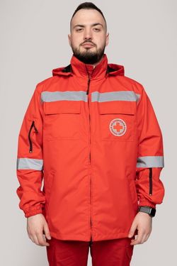 Ветровка Скорая помощь MedicLine мужская цв. КРАСНЫЙ