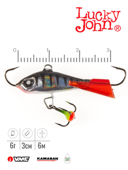 Балансир LUCKY JOHN Baltic №3 (+тройник), цвет 12HRT