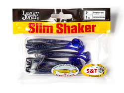 Мягкая съедобная приманка LJ Pro Series Slim Shaker 3in (76 мм), цвет T52, 9 шт