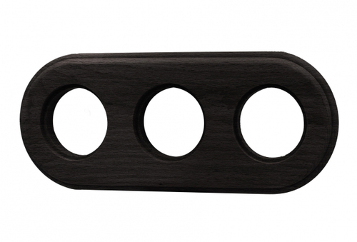 Рамка 3-местная R, дерево, цвет Угольно-черный RF1-630-119