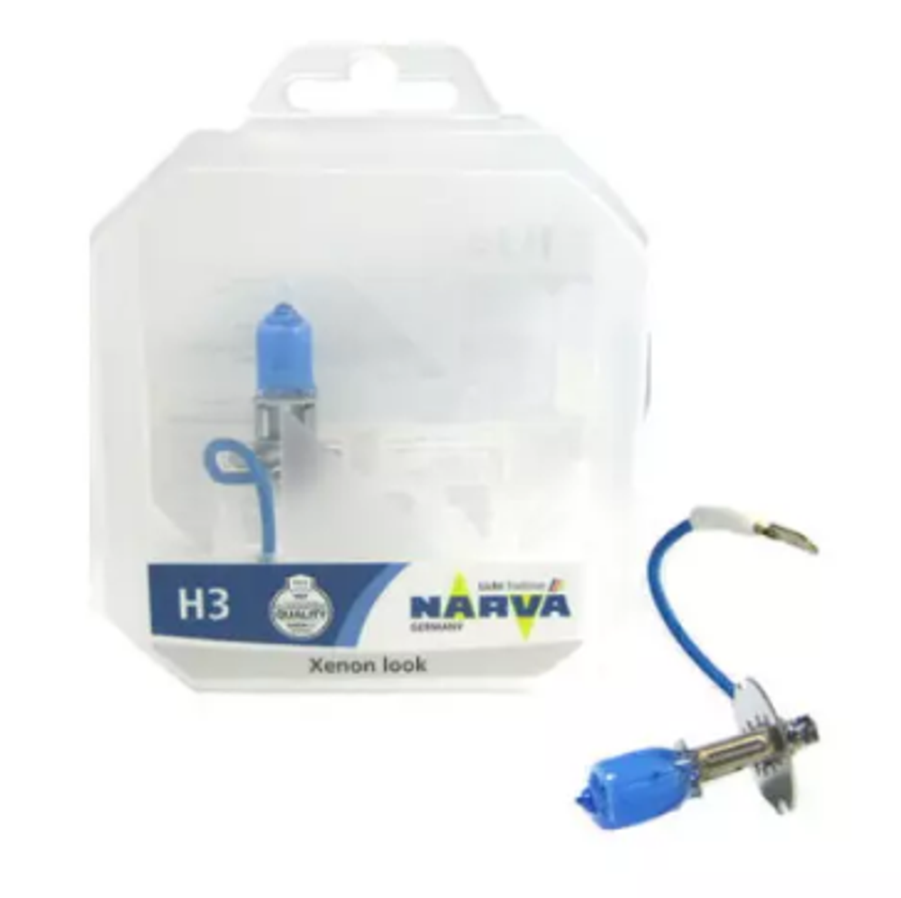 Автолампа H3 12V 55W (PK22s) Narva RANGE POWER WHITE 4100K (к-т2 шт) 48602