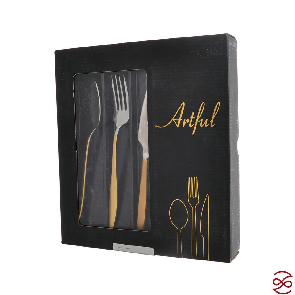 Набор столовых приборов Artful Kosk Gold 24 пр.