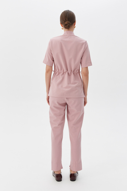 Брюки зауженные медицинские женские Сьют, роза