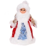 Снегурочка для подарков и конфет «Кому подарки?» 30 см (красная шубка)