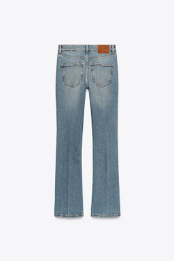 ZARA ДЖИНСЫ BOOTCUT С ВЫСОКОЙ ПОСАДКОЙ — ZW COLLECTION, СИНИЙ