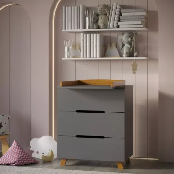 Комод Incanto Anniken Графит/бук