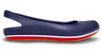 Балетки Crocs Retro Slingback Flat Nautical Navy / Red