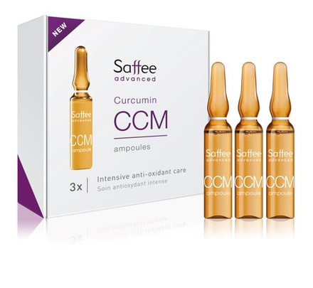 Saffee Advanced Curcumin Ampoules – 3x Intensive Anti-oxidant Care - ампулы - стартовый набор для трехдневного ухода с куркумином /   / GTIN 3760275386274