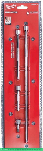 Набор удлинителей для головок Milwaukee 1/4" 4 предмета (4932480637)
