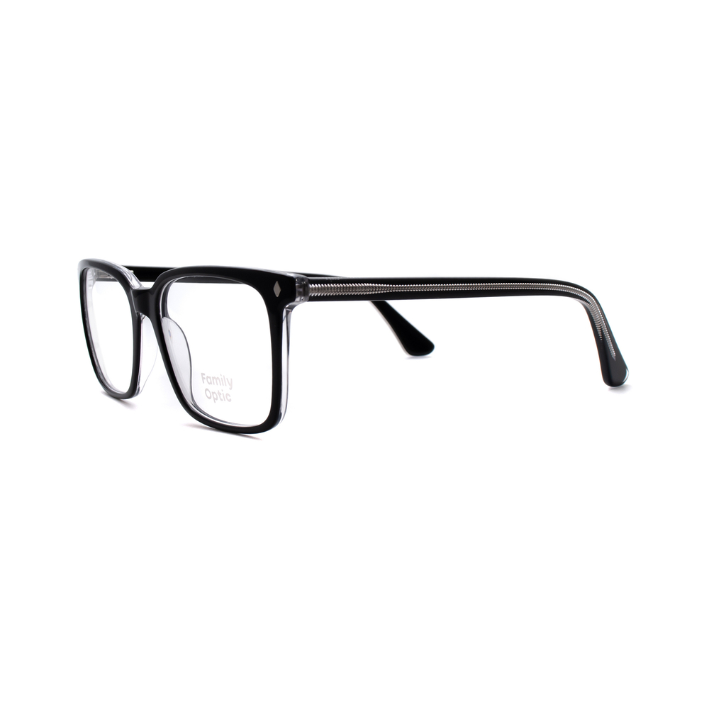 Оправа квадрат Family Optic WD2242 C4 черный/прозрачный (Китай)