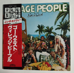 Винтажная виниловая пластинка LP Village People Go West (Japan 1979) (Obi)