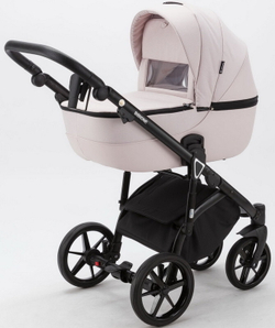 Детская коляска Adamex Bibione 2 в 1 BI-PS26 (СВ.РОЗОВ+СВ.РОЗОВ.КОЖА)