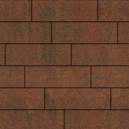 Тротуарная плитка ПРЯМОУГОЛЬНИК 750х250 мм - Листопад гранит Арабская ночь