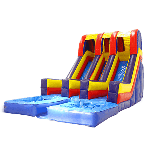 Надувная водная горка с бассейном «Водопад 2», 10*6*5,5 м
