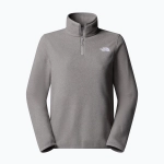 Женская флисовая толстовка The North Face Glacier Fleece 1/4 серая