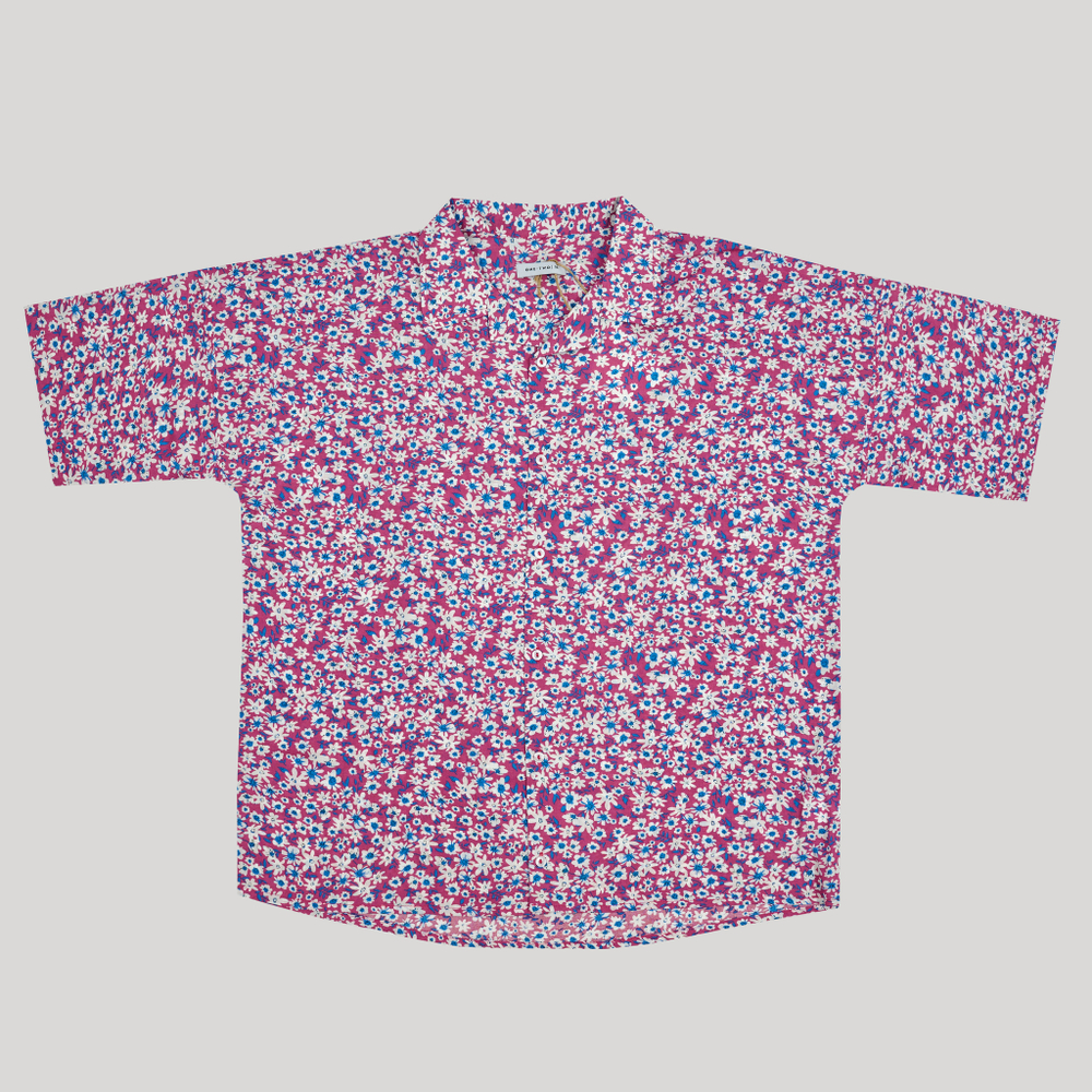 Short Sleeve Shirt Floral Print #7