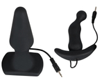Набор из 2 анальных втулок с вибрацией Dirty Devil Vibrating Butt Plugs (Цвет: черный)
