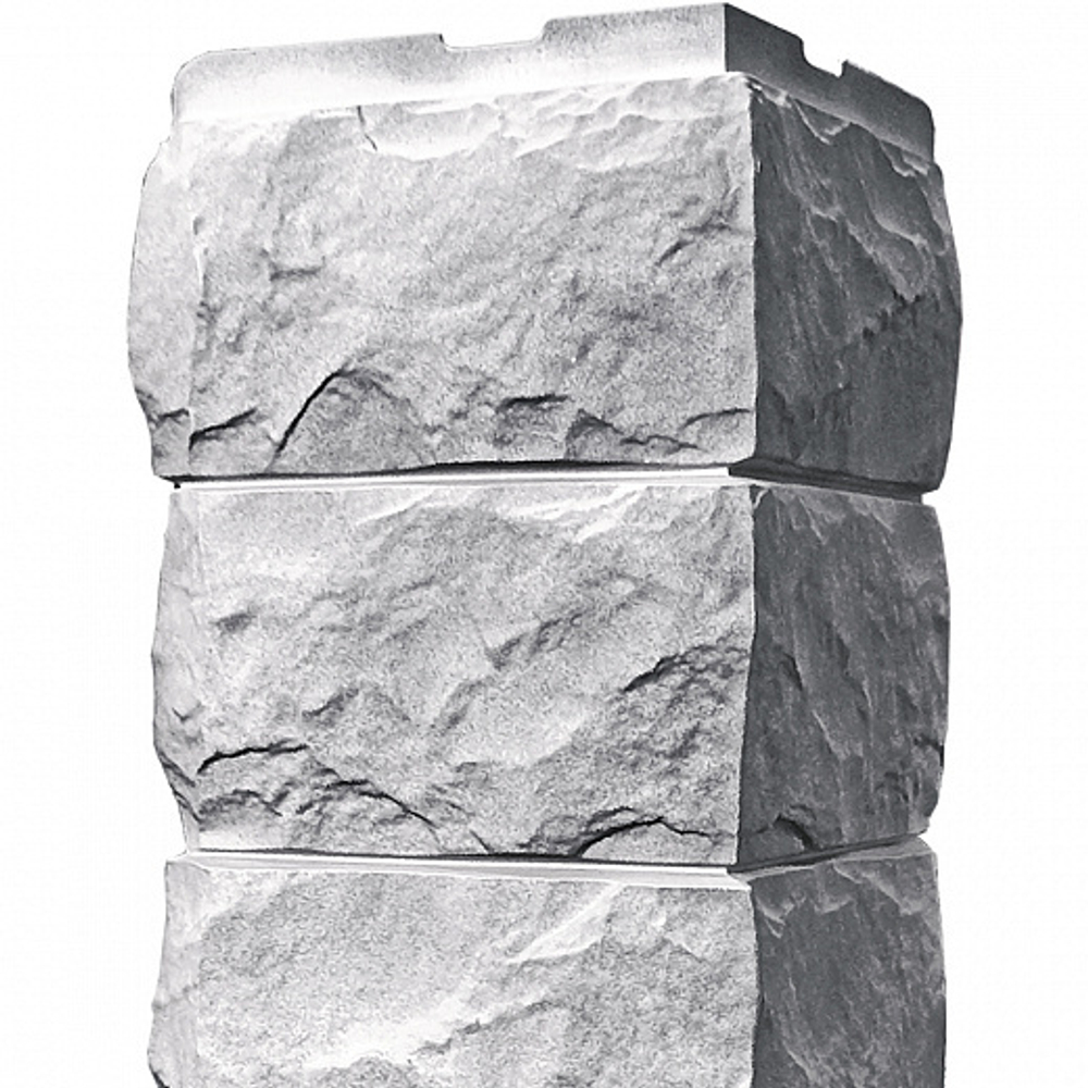 Наружный угол Скол, светло-серый Fineber (Файнбир)