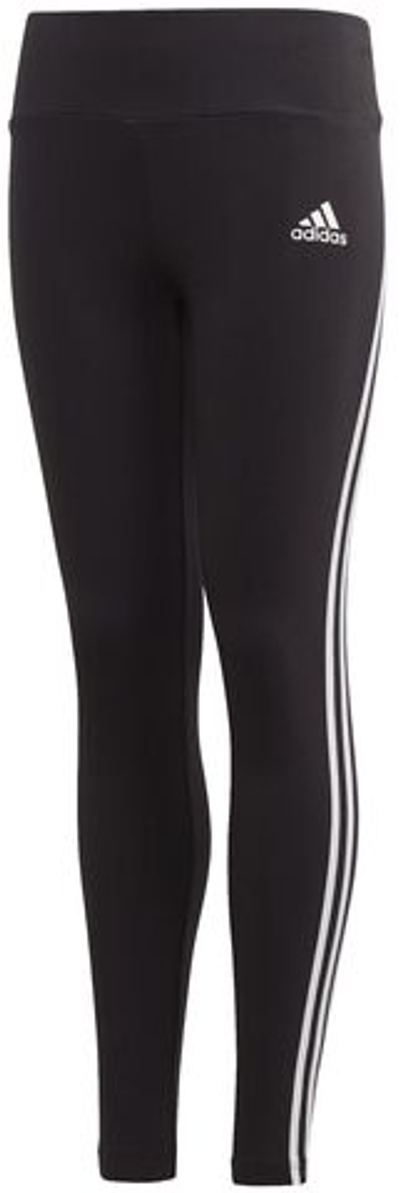 Штаны для девочки теннисные Adidas G 3-Stripes Cotton Tights - black/white