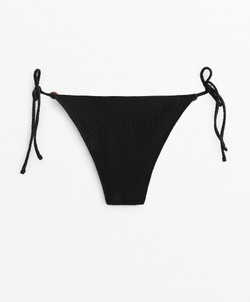 OYSHO Жаккардовые плавки-бикини средней посадки, черный