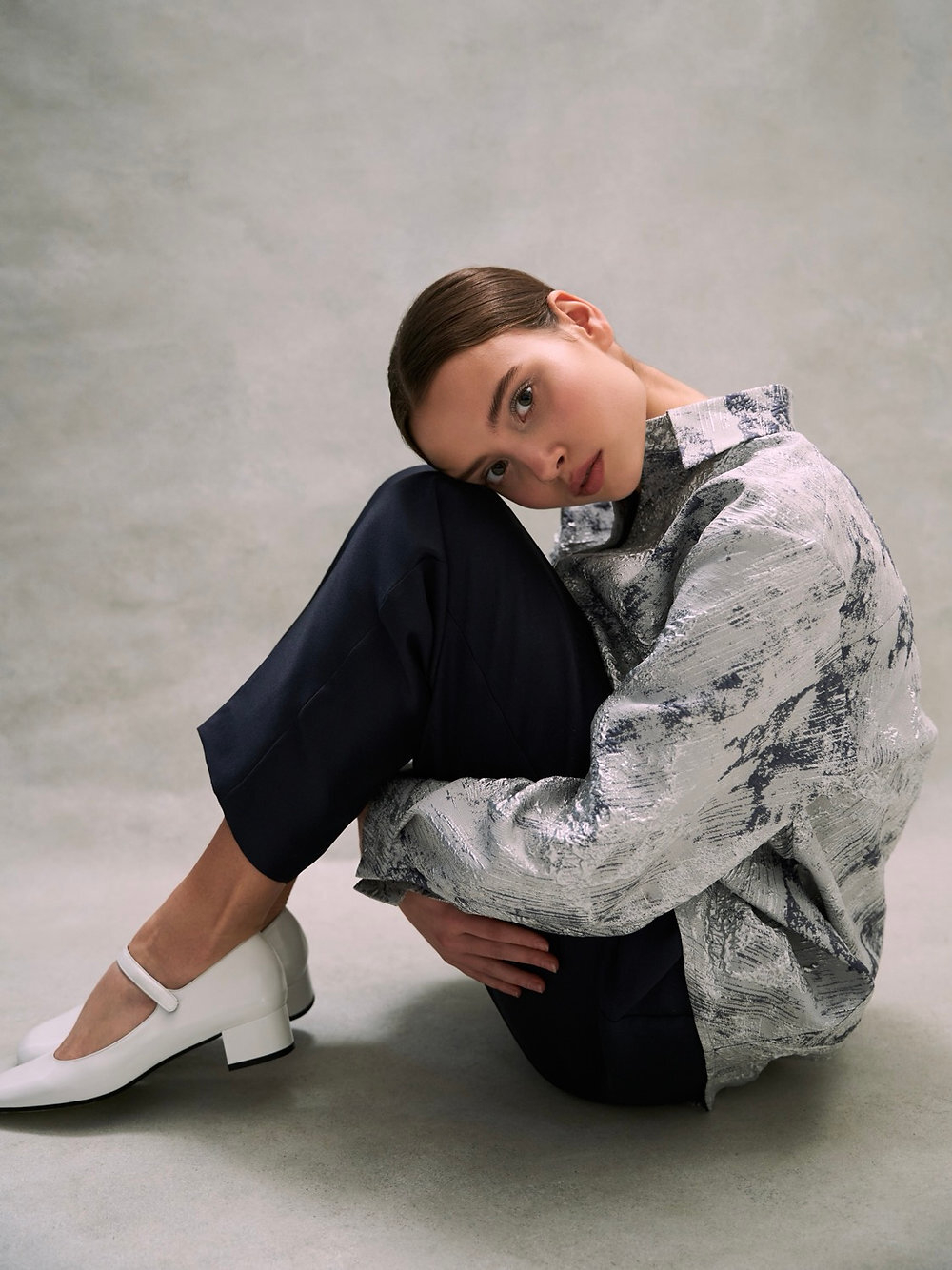 Silver rain long sleeved shirt
