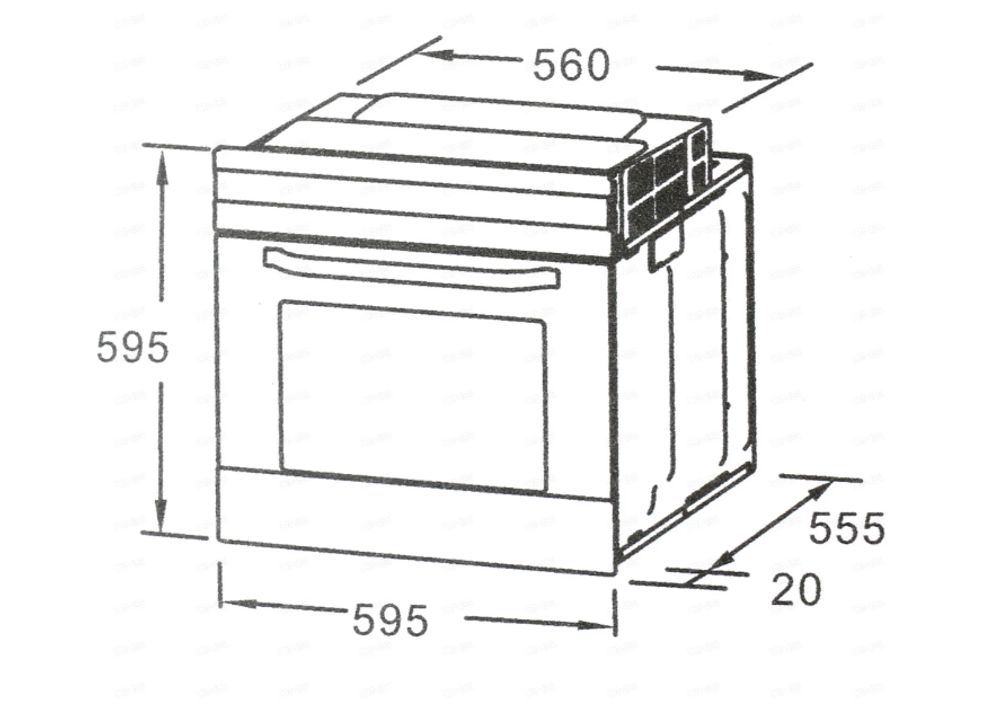 Электрический духовой шкаф MIDEA MO47001GW