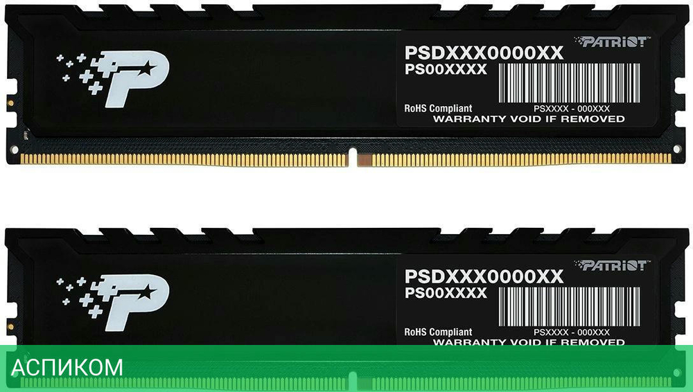 Оперативная память Patriot Signature Premium 2x16GB DDR5 RTL (PSP532G5600KH1)