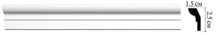Плинтус (25*15*2000 мм) D111/80