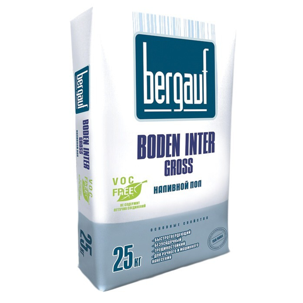 Базовая смесь пол наливной Bergauf Boden Inter Gross 25 кг