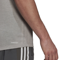 Мужское теннисное поло adidas Primeblue Designed 2 Move Heathered Sport T-Shirt Men - Grey, White