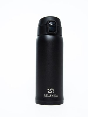 Термокружка Relaxika 701 (0,48 литра), черная R701.480.2L1