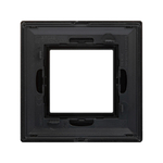 Рамка из металла, "Avanti", черная, 1 пост (2 мод.)