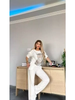 костюм с принтом леопарда