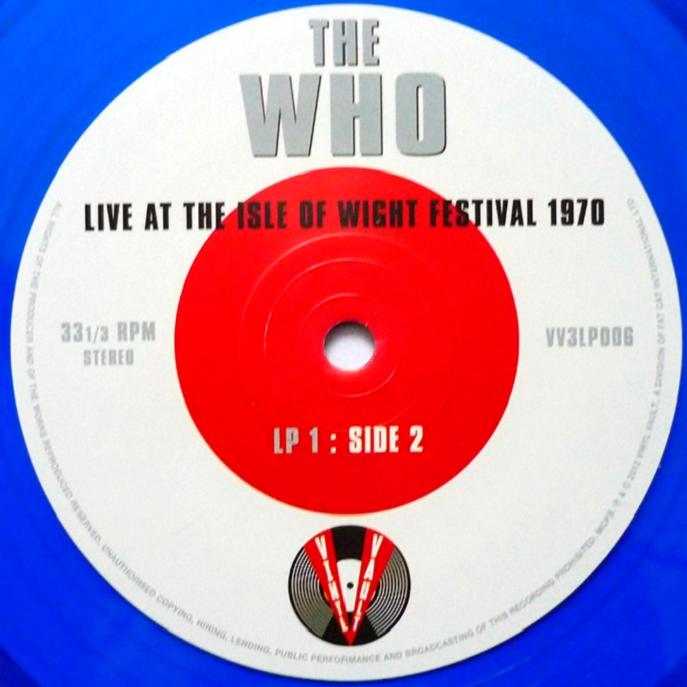The Who / Live At The Isle Of Wight Festival 1970 (Coloured Vinyl)(3LP)
