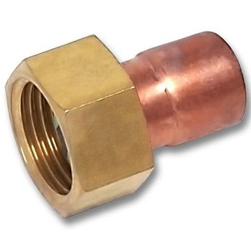 Переходник Sanha 15х1/2" с накидной гайкой медный (5359G медные фитинги под пайку) арт. 153591512