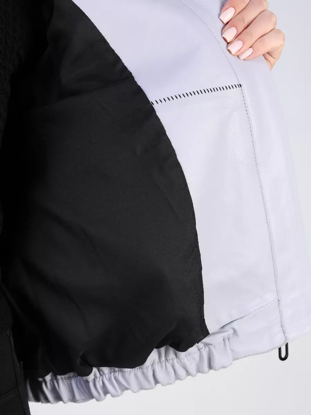 Кожаная куртка демисезонная бомбер