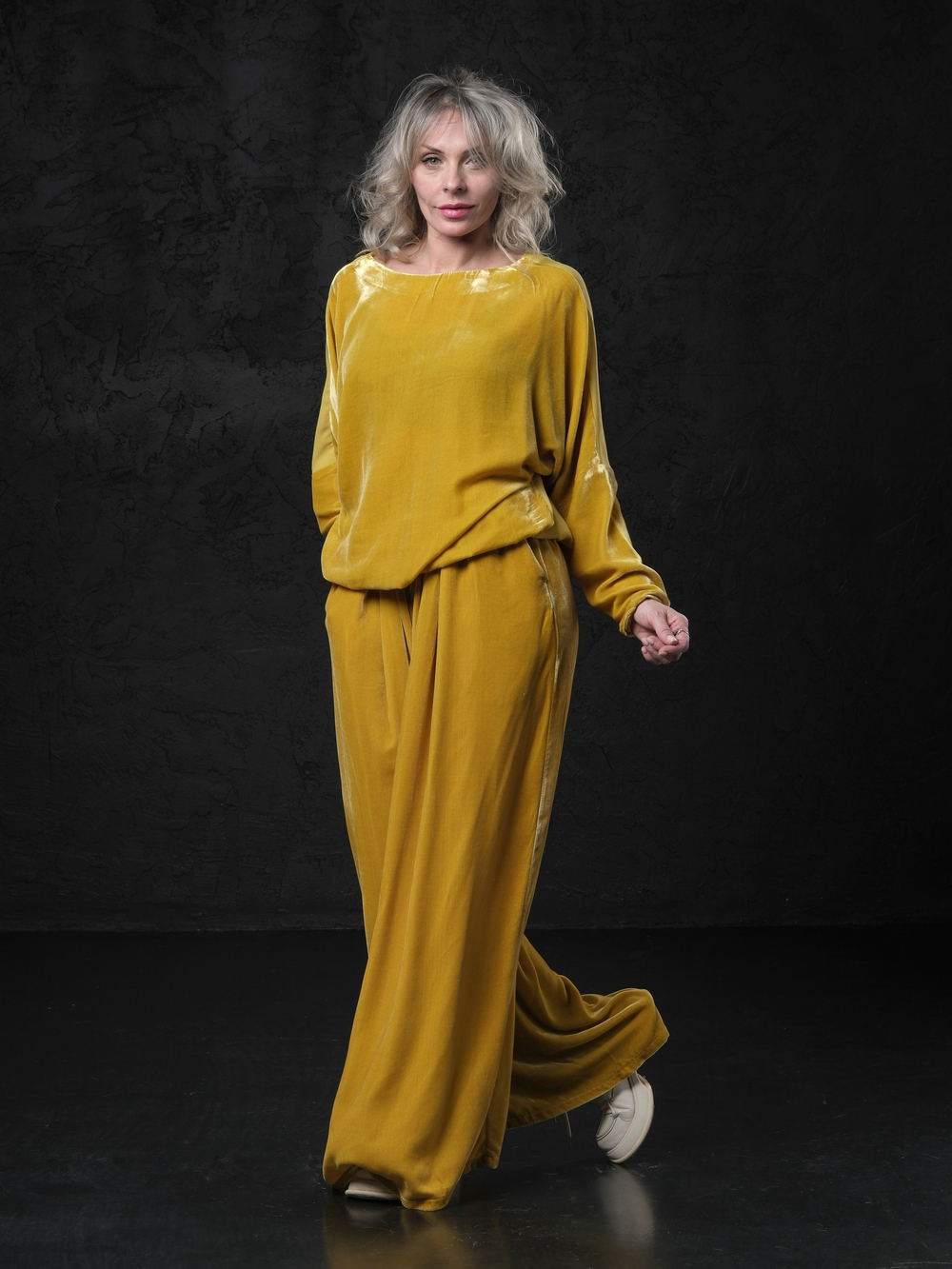 Лонг двусторонний /бархат + шелк