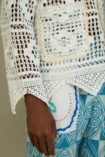 Рубашка Soeurs Вязаная / Milk Crocheted Long Sleeve молочная